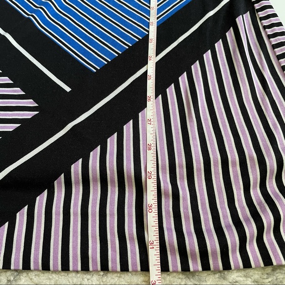 Diane Von Furstenburg Blue, Black, White Dress - Picture 8 of 12